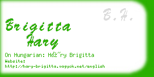 brigitta hary business card